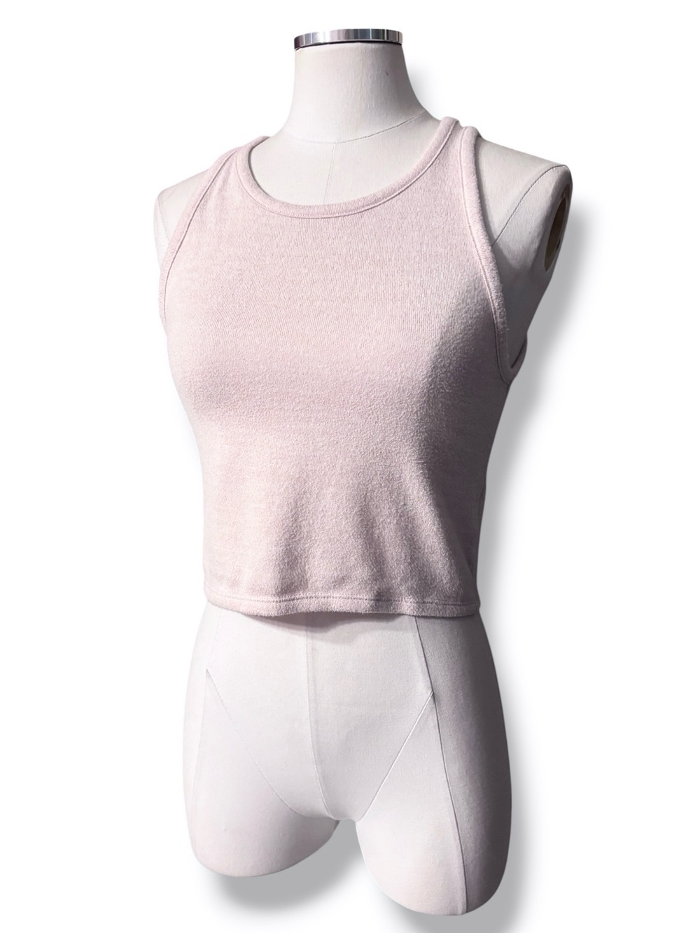 AMERICAN EAGLE Soft Brushed Pale Pink Cropped Tank Size Medium